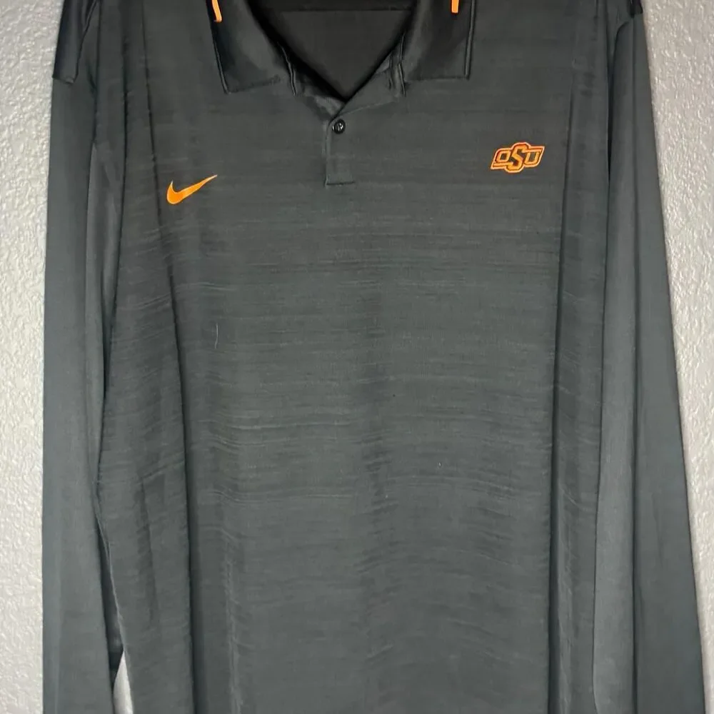 Nike Dri-Fit Oklahoma State Long Sleeve Polo